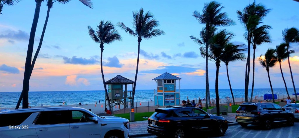 Sunset in South Florida Beach